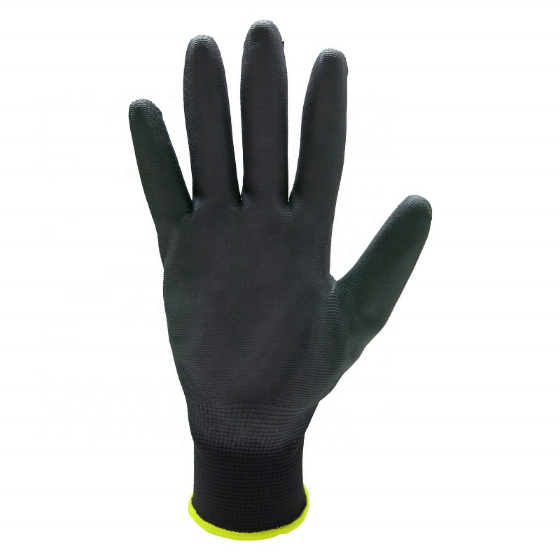 PU Coated Gloves Manufacturer - Durable Breathable 13G Nylon PU Finish