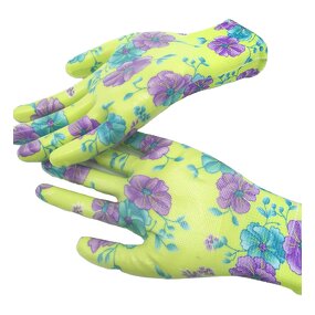 Garden Gloves Factory - 13 Gauge Polyester Nitrile Palm Coated Gloves