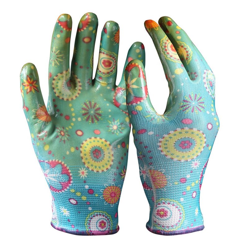 Work Gloves Manufacturer - Good Quality Rubber Laminated Polyester Cotton