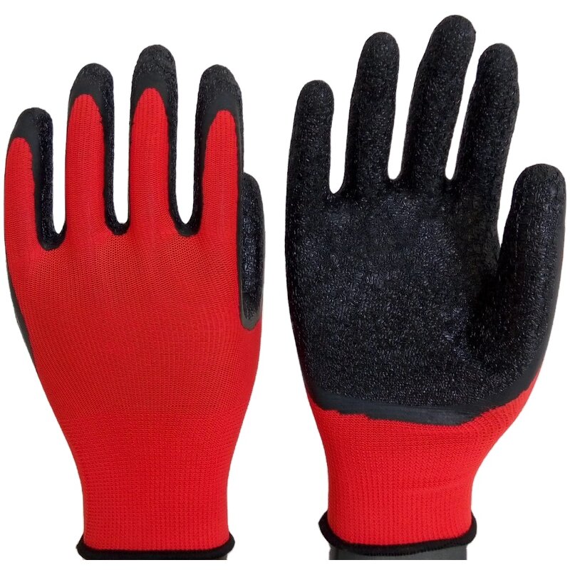 Construction Safety Gloves Factory - GUANTES Crinkle Latex Coated Hot Sale