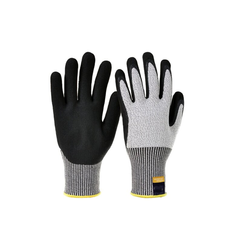 Work Glove Manufacturer - 13G HPPE Liner Nitrile Foam Sandy Coating