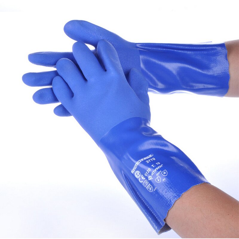 Work Gloves Manufacturer - Painted Polyester Latex Coated Garden Glove