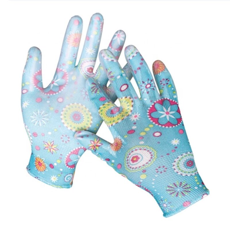 Safety Work Gloves Factory - 13G Black Polyester PU Coating CE Approved