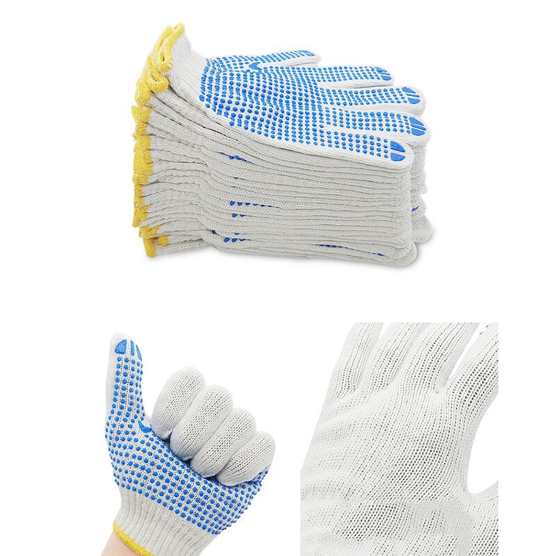 Cotton Knitted Gloves Factory - Construction Gloves Customized Color Logo