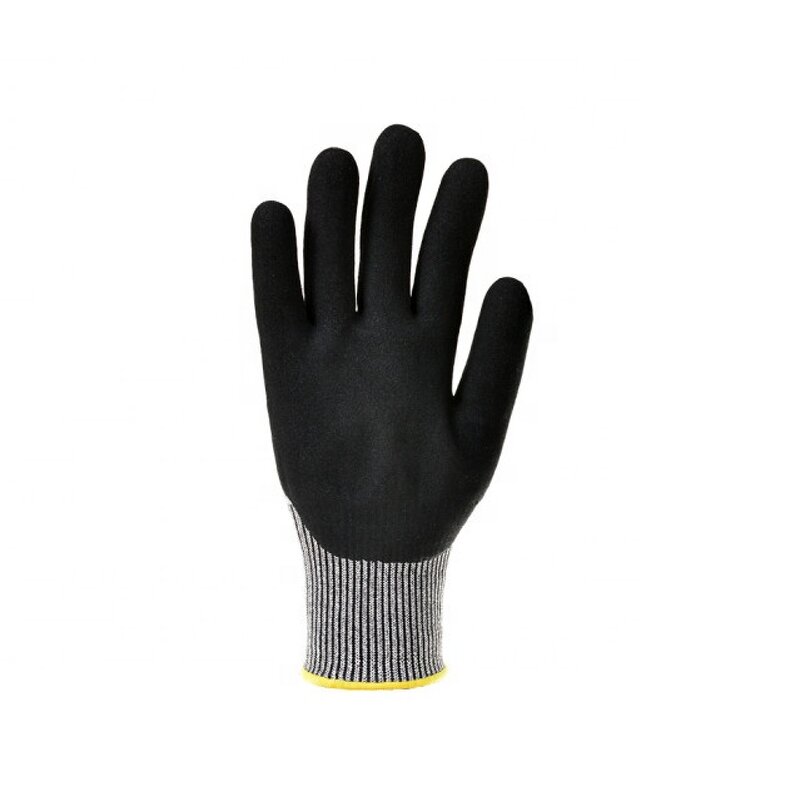 Work Glove Manufacturer - 13G HPPE Liner Nitrile Foam Sandy Coating