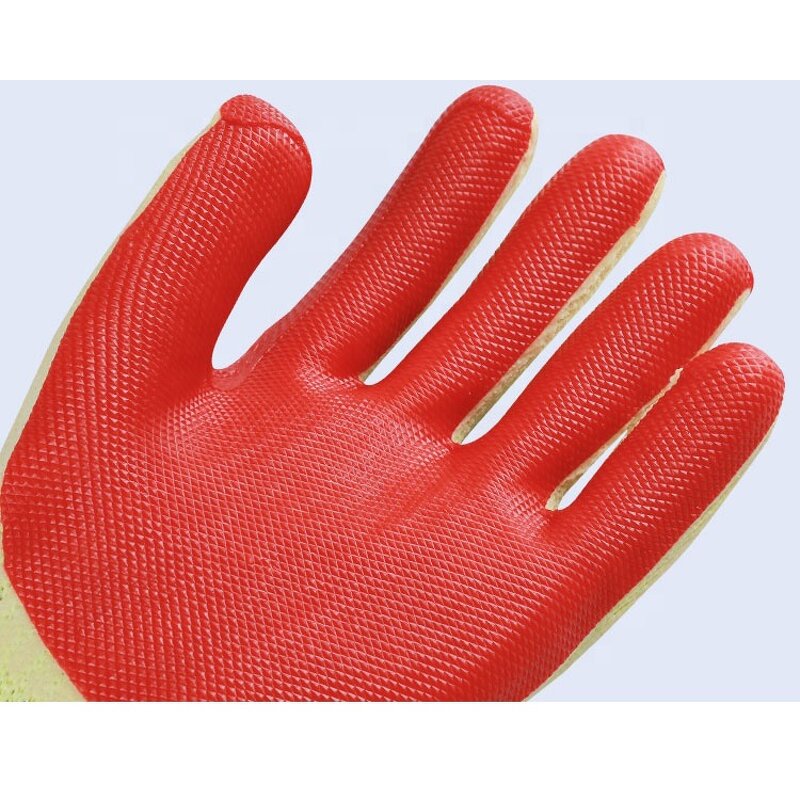 Rubber Laminated Glove Manufacturer - Red Rubber Laminated T/C Shell