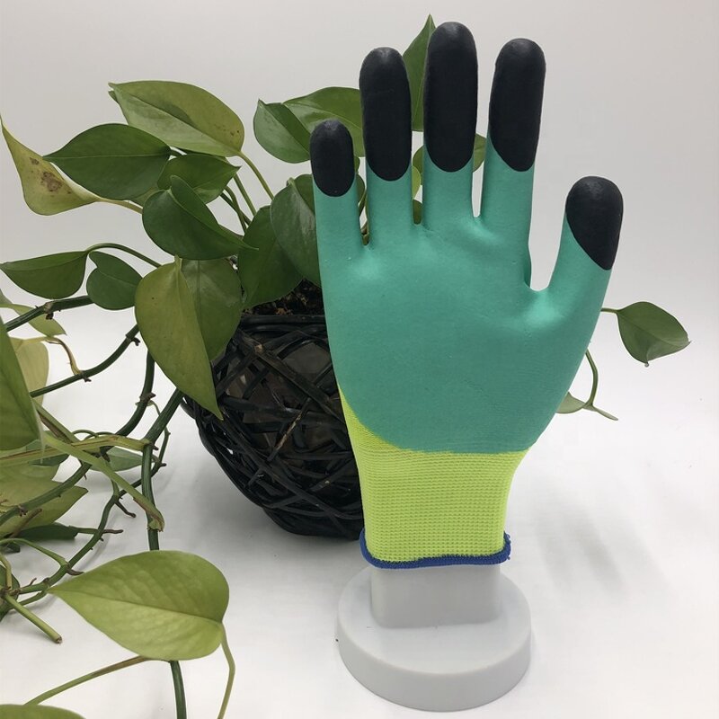 Safety Work Gloves Manufacturer - PVC Dots Coated Polyester Knitted Hand