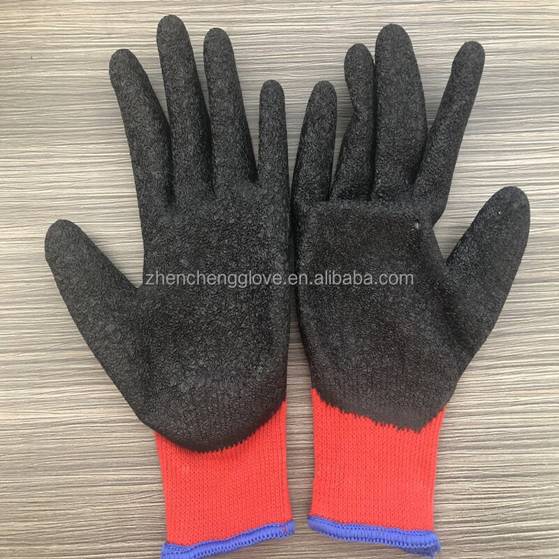 Construction Safety Gloves Factory - GUANTES Crinkle Latex Coated Hot Sale