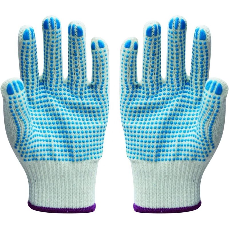 Nylon Working Gloves Manufacturer - 13 GaugeMini PVC Dots Nylon Knitted