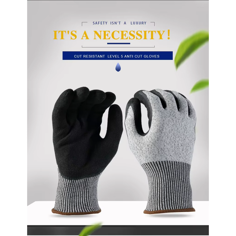 Anti Cut Gloves Factory - Custom Gloves With Logo Level 5 Safety
