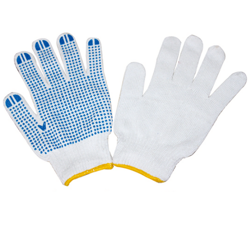 Construction Working Gloves Factory - Double Side PVC Dotted Cotton Knitted