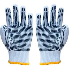 Garden Work Safety Gloves Manufacturer - PVC Dot Polyester Cotton Gloves