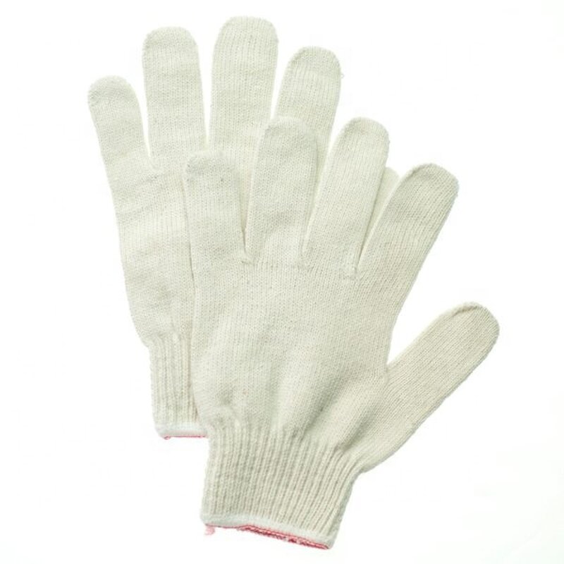 Construction Work Gloves Factory - Cotton Polyester String Knit Shell