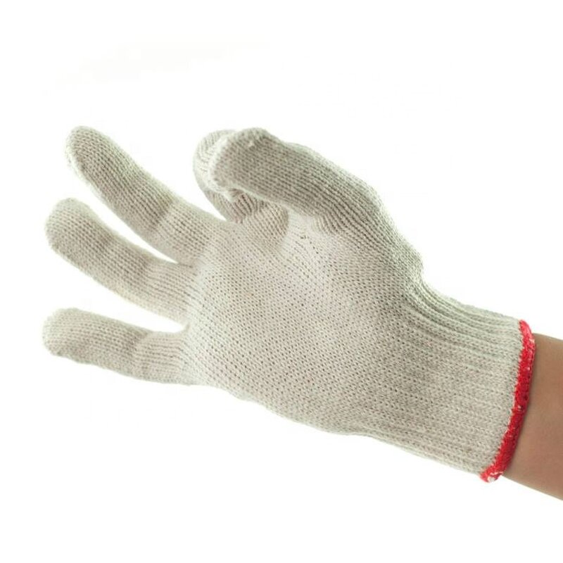 Construction Work Gloves Factory - Cotton Polyester String Knit Shell