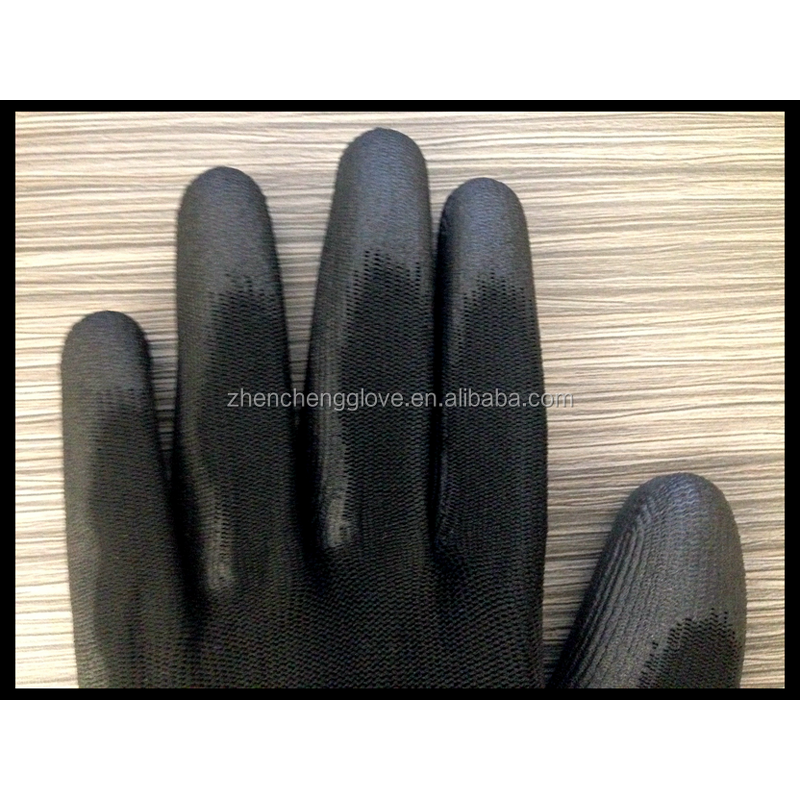Safety Work Gloves Manufacturer - Wholesale Black 13G PU Anti-static