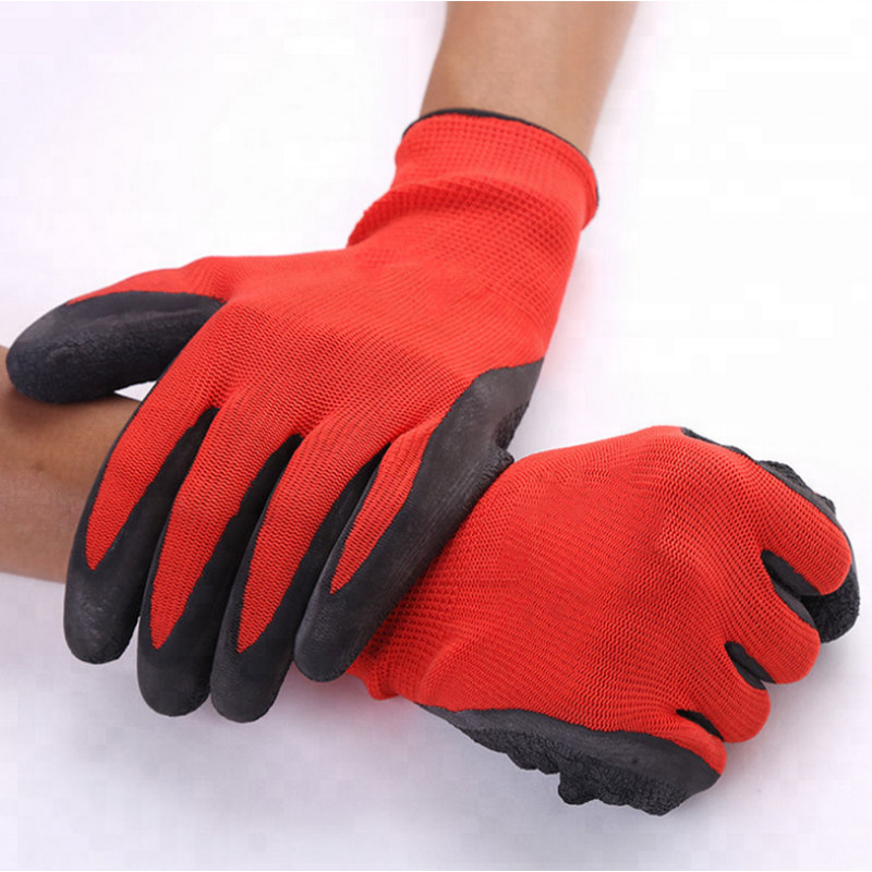 Work Rubber Gloves Manufacturer - Wholesale 13g Polyester Liner Latex