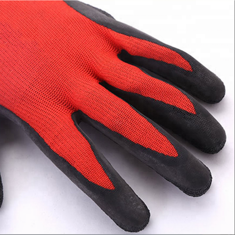 Work Rubber Gloves Manufacturer - Wholesale 13g Polyester Liner Latex