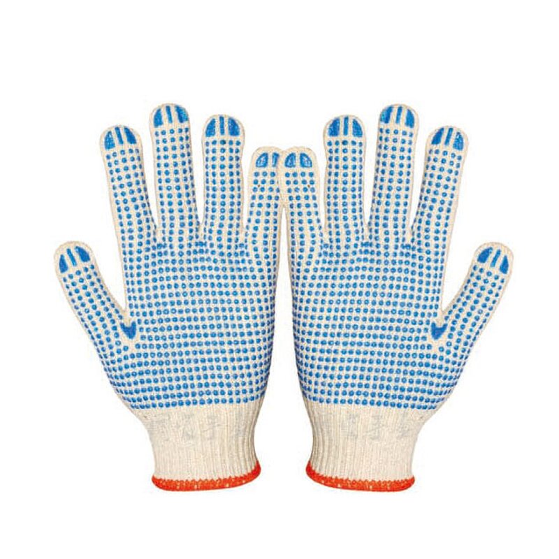 Garden Work Safety Gloves Manufacturer - PVC Dot Polyester Cotton Gloves