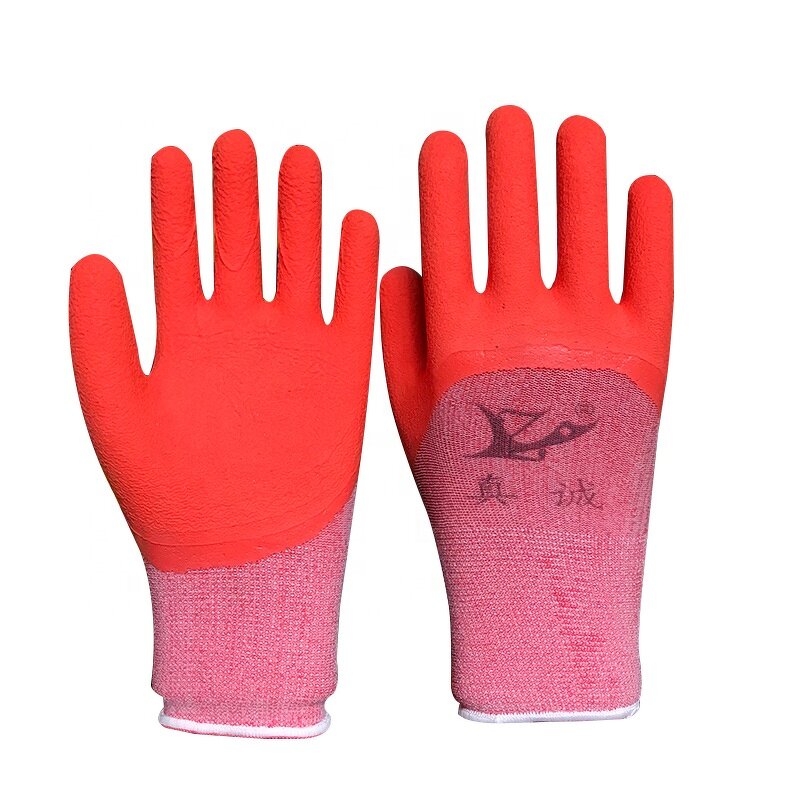 Safety Working Gloves Factory - Crinkle Latex Palm Coating Knitted
