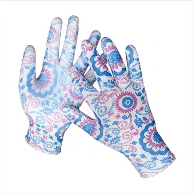 Safety Work Gloves Factory - 13G Black Polyester PU Coating CE Approved