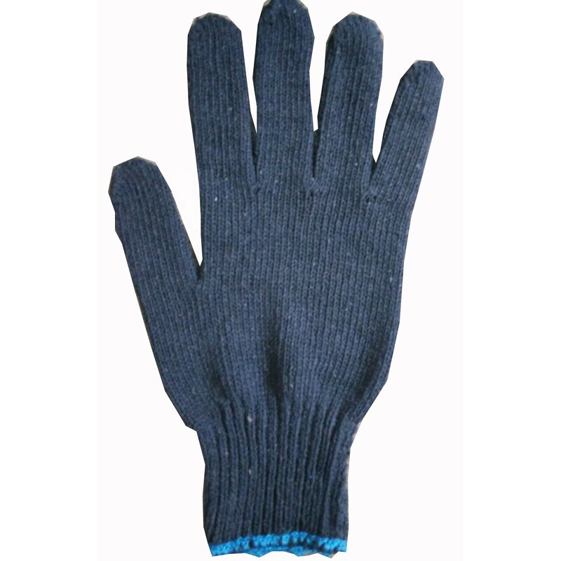PVC Work Gloves Factory - Long Cuff 27-45cm Blue PVC Sandy Coated