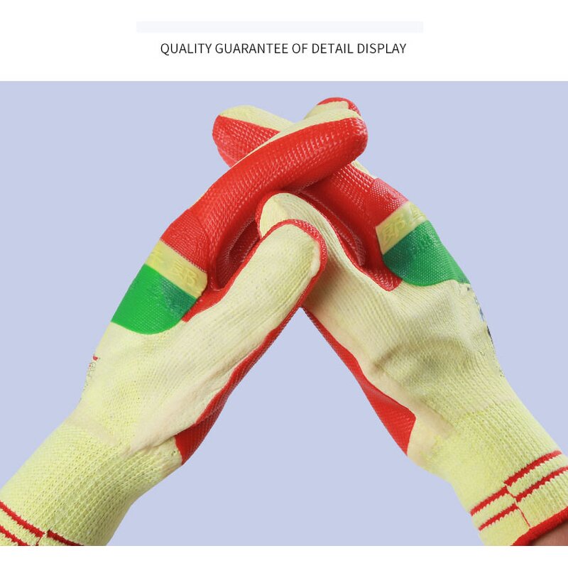 Labour Safety Gloves Manufacturer - Good Quality Polyester Latex Dipped