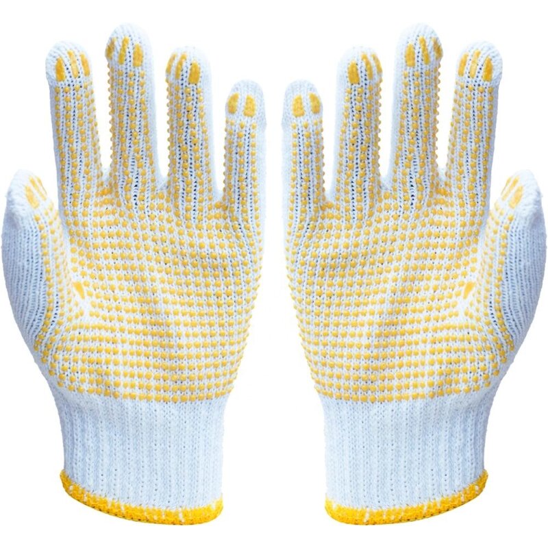 Nylon Working Gloves Manufacturer - 13 GaugeMini PVC Dots Nylon Knitted