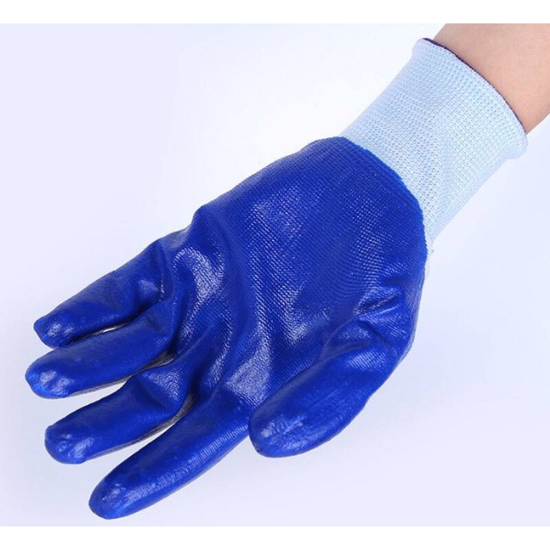 Hand Glove Manufacturer - Guantes 13 Gauge Nylon Nitrile Coated Work