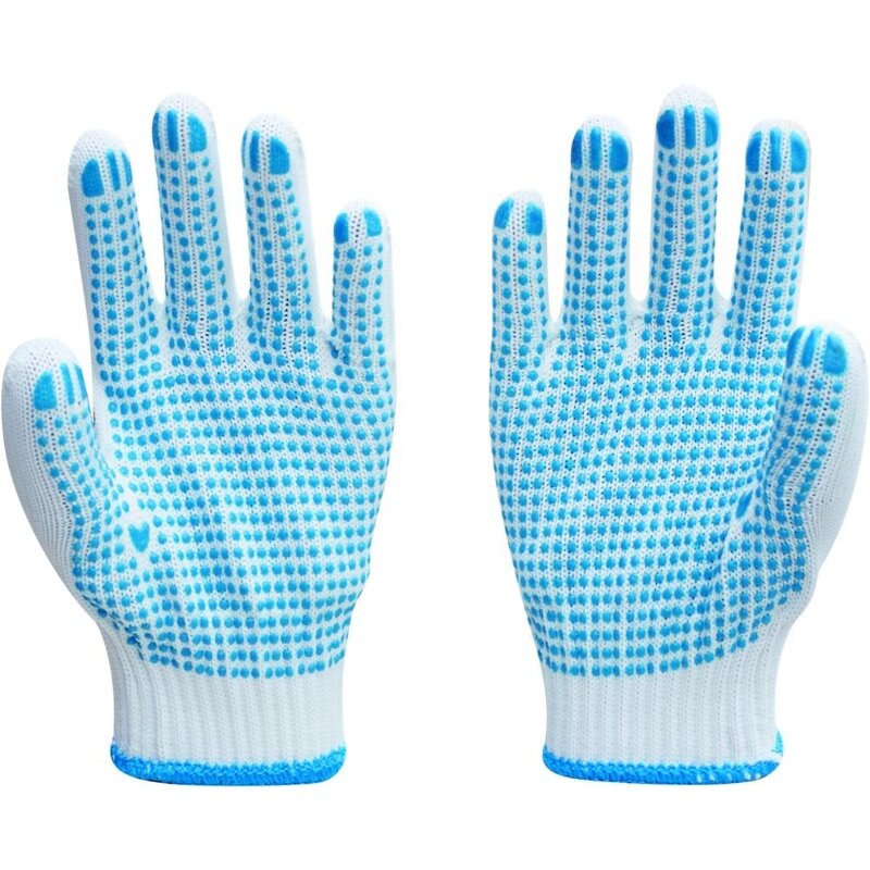 Nylon Working Gloves Manufacturer - 13 GaugeMini PVC Dots Nylon Knitted