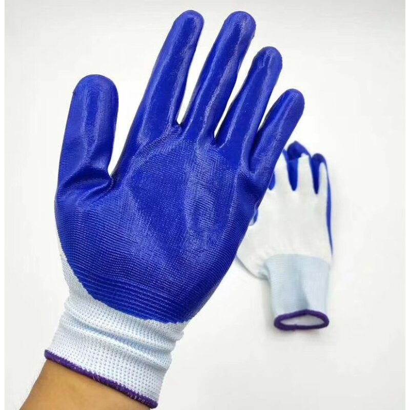 Hand Glove Manufacturer - Guantes 13 Gauge Nylon Nitrile Coated Work