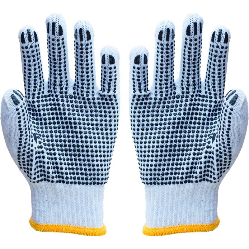 Nylon Working Gloves Manufacturer - 13 GaugeMini PVC Dots Nylon Knitted