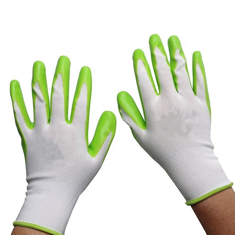 Garden Gloves Factory - Factory 13 Gauge Nylon Nitrile Palm Coated