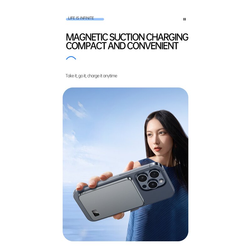 Power Bank Manufacturer - OEM 2025 Best-Selling 5000-10000mAh Aluminum Alloy Wired Wireless