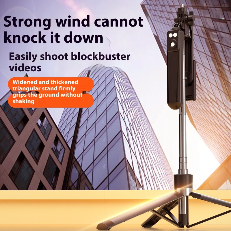 Selfie Stick Manufacturer - OEM 1.7Meter with B16 Phone Stand LED Fill Light Remote Control