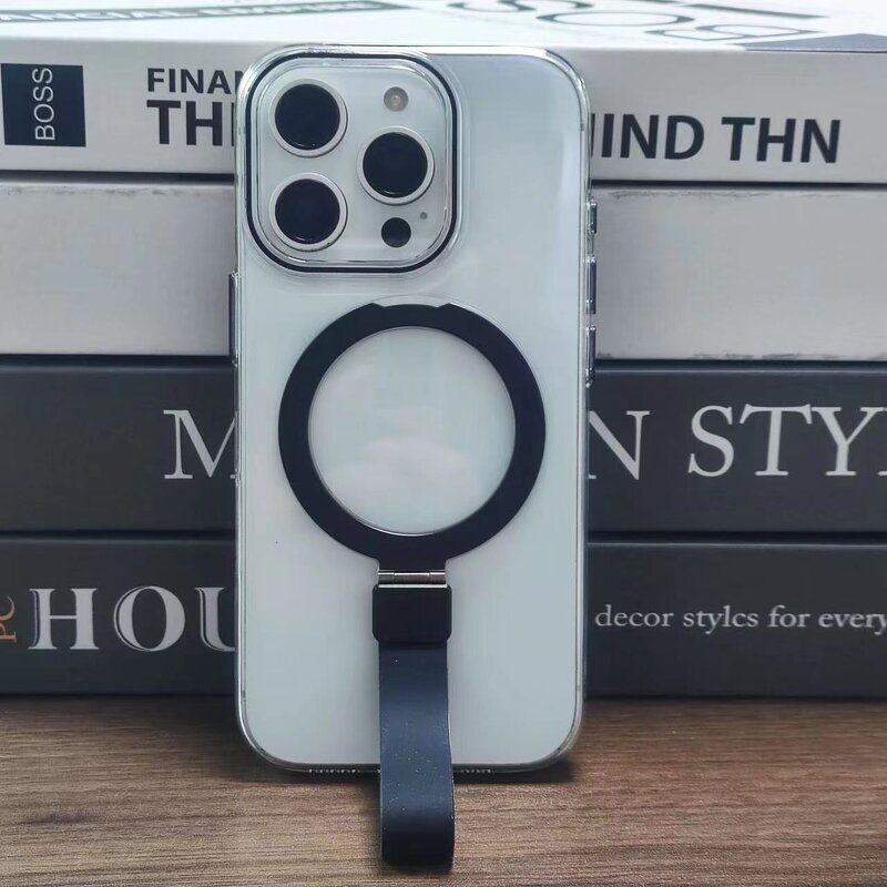 Magnetic Phone Case Manufacturer - OEM Designed Transparent Hard Shell PC with Hanging Rope