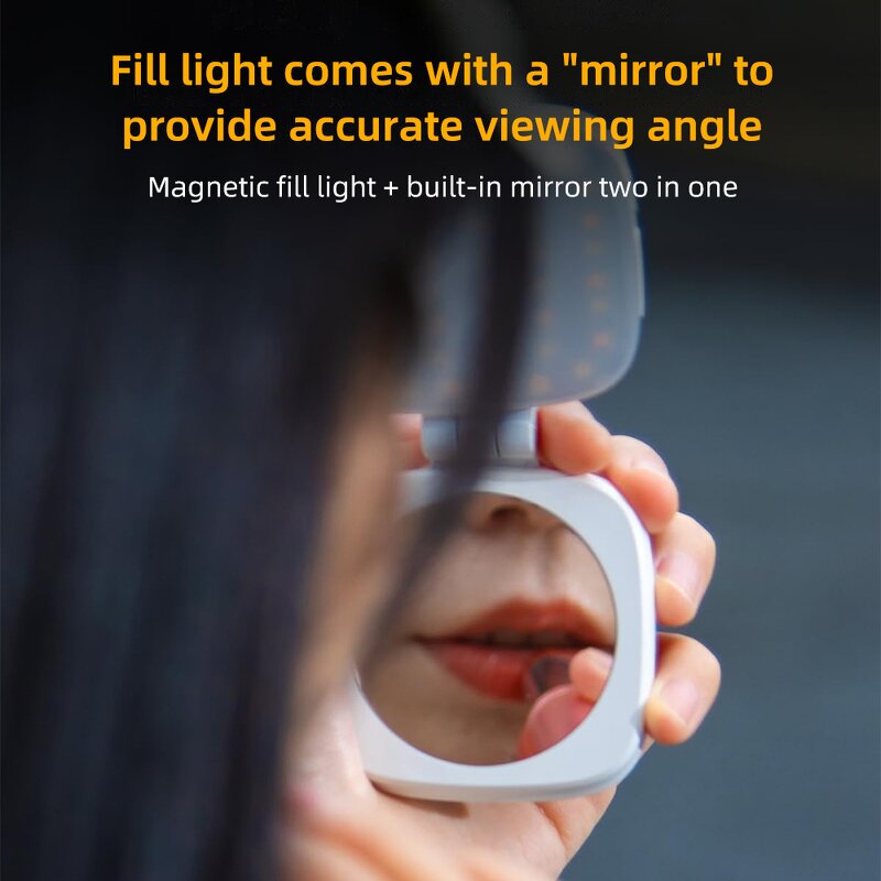 LED Fill Light Mirror Manufacturer - OEM Adjustable F662 360 Degrees Magnetic Foldable Makeup