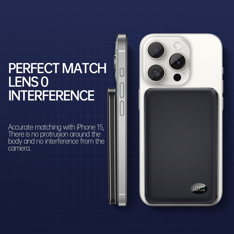 Wireless Power Bank Manufacturer - OEM Ultra-Thin 10000mAh Aluminum Alloy Magnetic 20W Fast