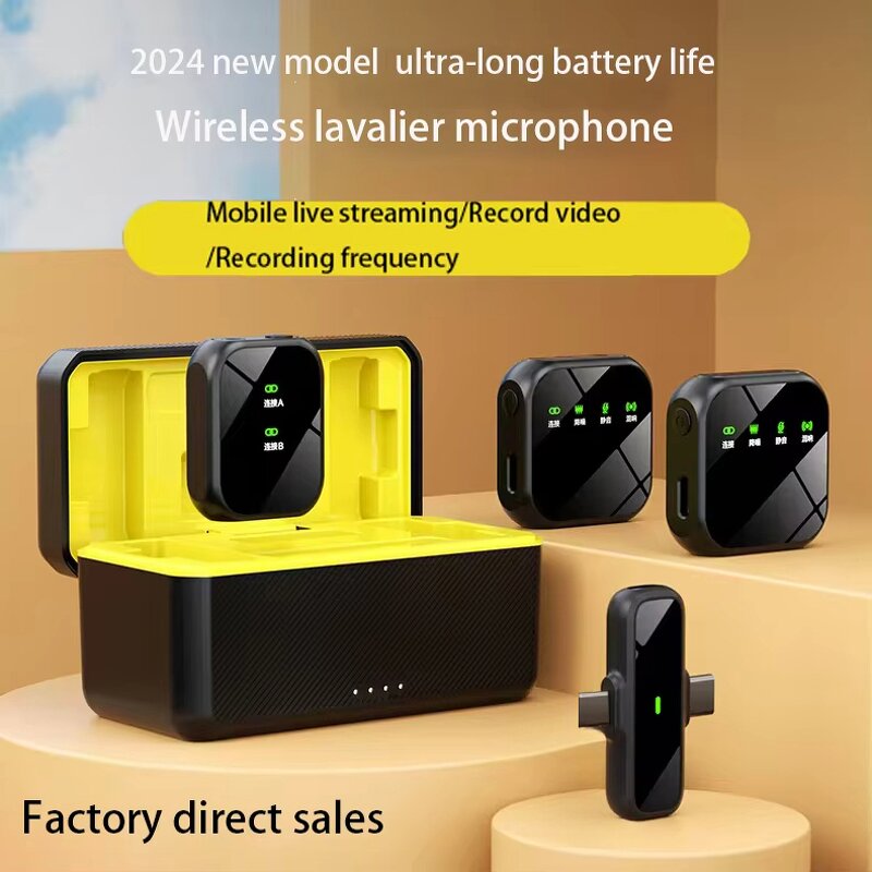 Wireless Lavalier Microphone Manufacturer - OEM K50 Handheld Condenser Dual Type-C Lightning