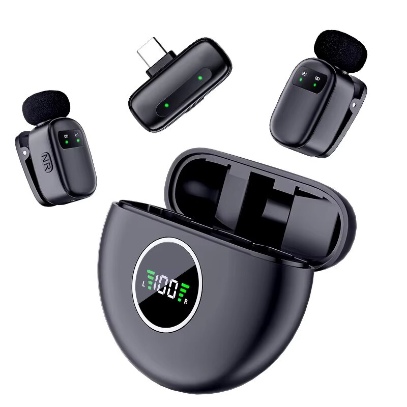 Wireless Lavalier Microphone Manufacturer - OEM K20 Double 2 MIC Light-weight Noise Reduction