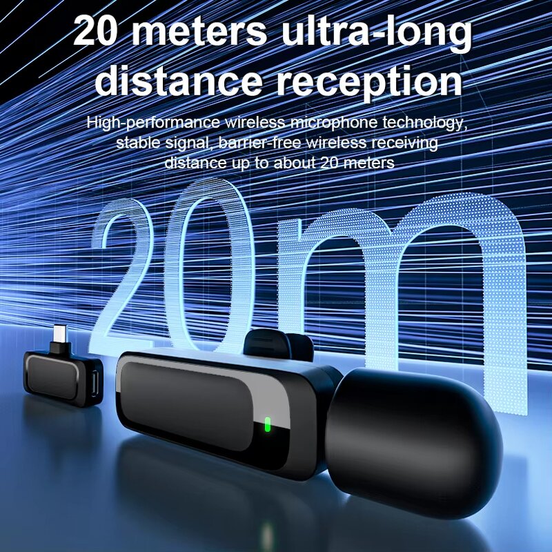 Wireless Microphone Manufacturer - OEM Professional Dual 2.4G Noise Reduction for Vlogging