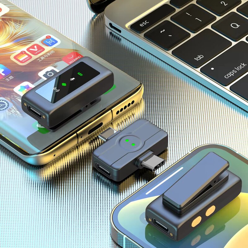 Wireless Condenser Microphone Manufacturer - OEM Professional Lightning TYPE-C Magnetic 2.4G