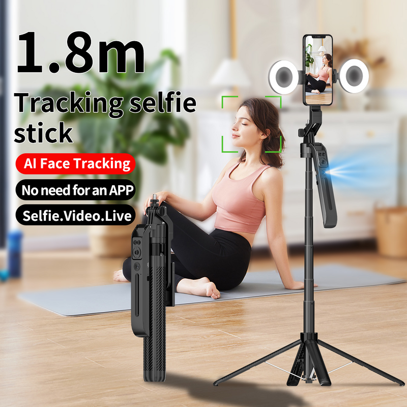 Selfie Stick Manufacturer - Factory Outlet High-End 360 Degree Smart Auto Rotation AI Tracking