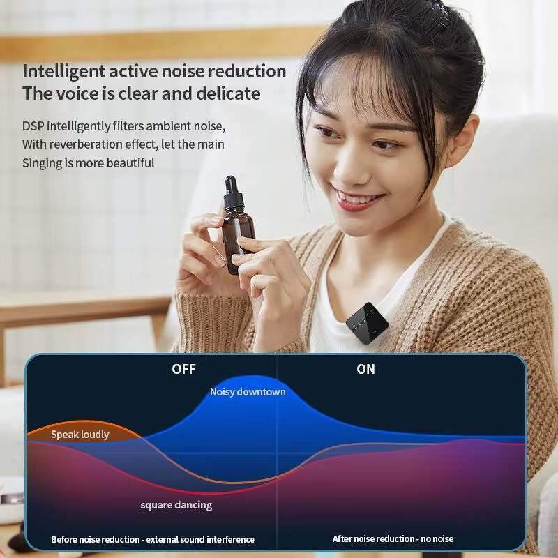 Wireless Lavalier Microphone Manufacturer - OEM 2025 Wholesale M32 Omni-directional Dual Transmission