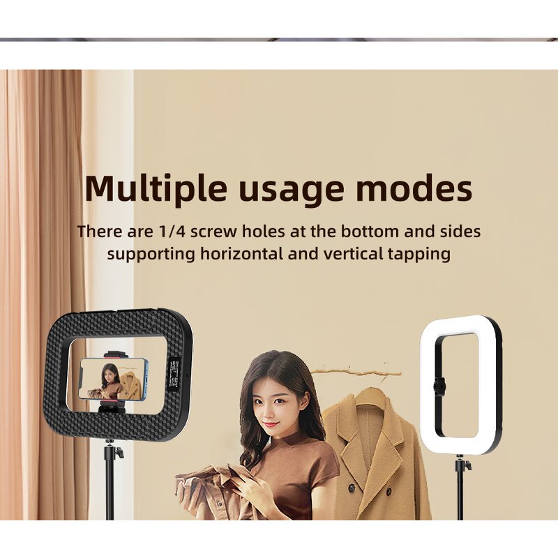 Smartphone Ring Light Manufacturer - OEM RGB Handheld Stabilizer with Battery Microphone