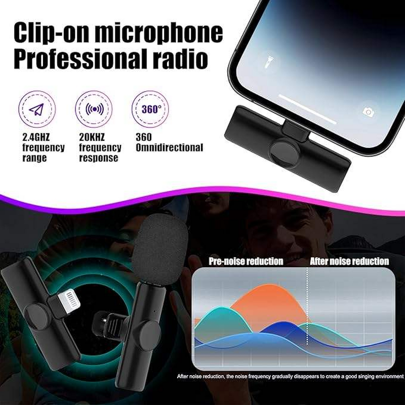 Wired Lavalier Microphone Manufacturer - OEM K9 Polo-Neck TYPE-C Condenser Noise Cancelling