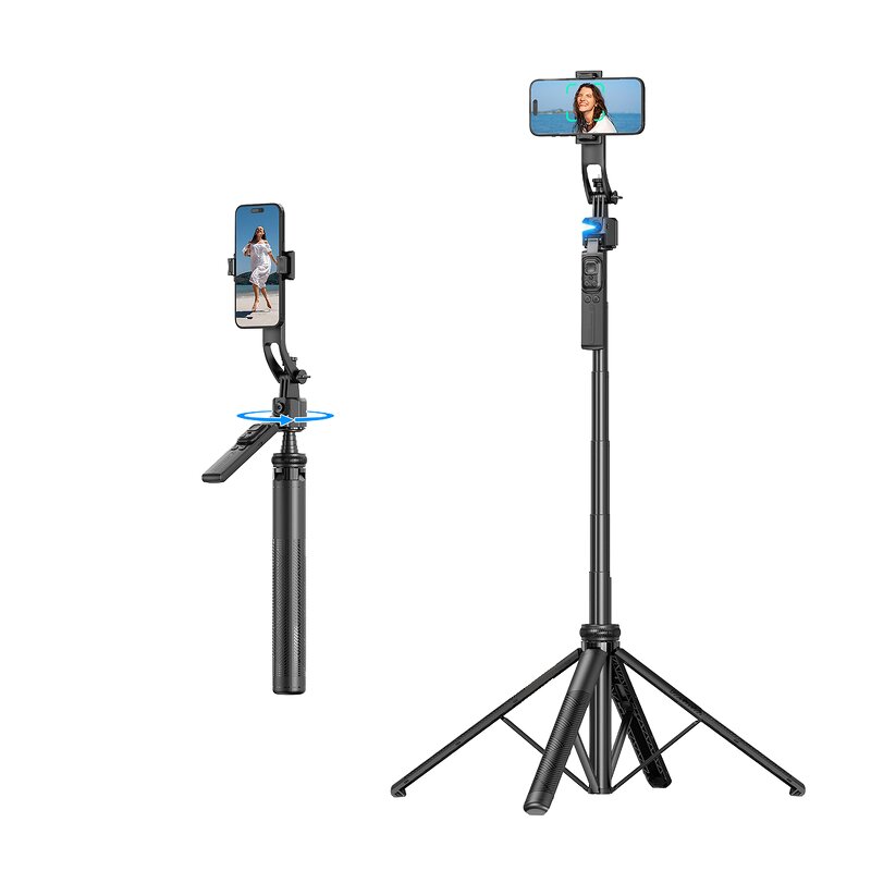 Selfie Stick Manufacturer - OEM Popular 360-Degree Rotating Six-Speed Tripod for Live Streaming