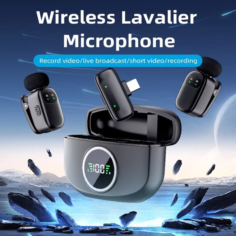 Wireless Lavalier Microphone Manufacturer - OEM K21 with LED Battery Indicator for iPhone