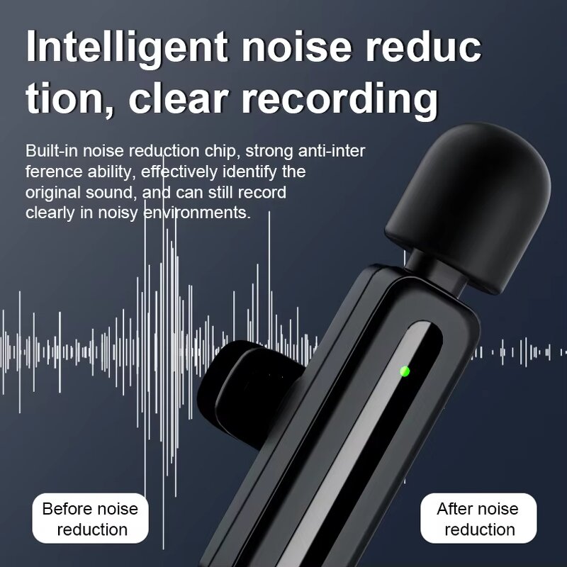 Wireless Lavalier Microphone Manufacturer - OEM SE80 USB Clip Long Endurance One-to-Two