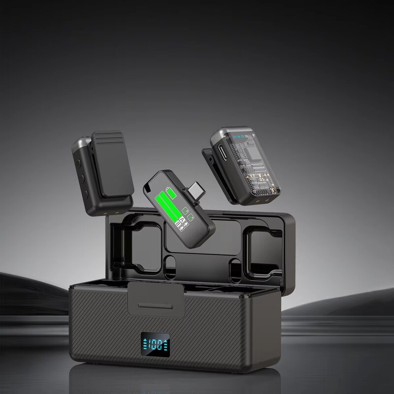 Wireless Lavalier Microphone Manufacturer - OEM with Noise Reduction Plug-and-Play for IOS