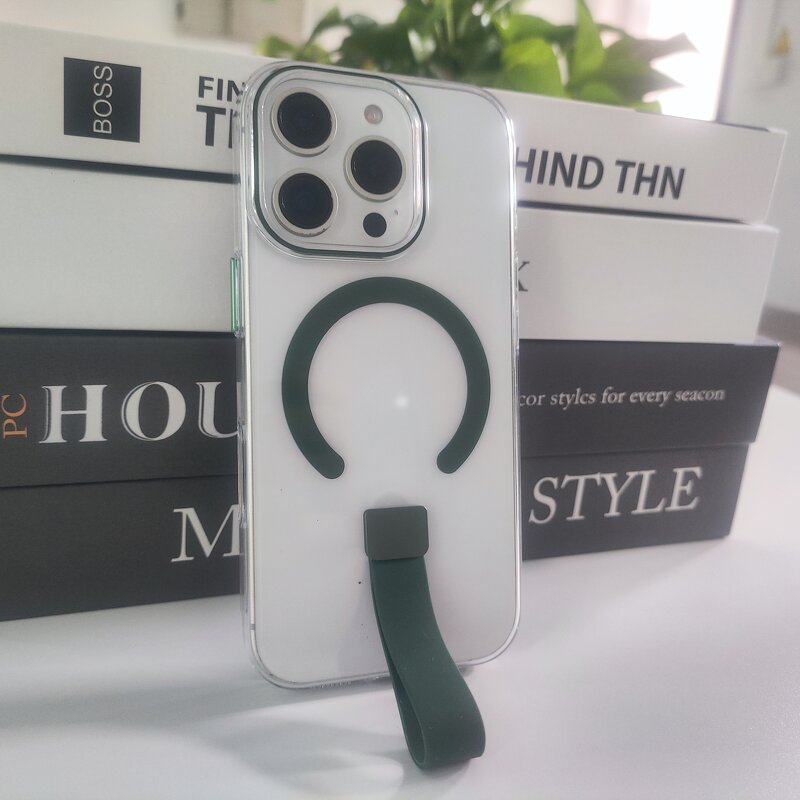 Magnetic Phone Case Manufacturer - OEM Promax Luxury Multi Colors Transparent Shockproof Finger